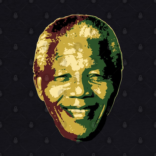 Nelson Mandela Smile Pop Art by Nerd_art